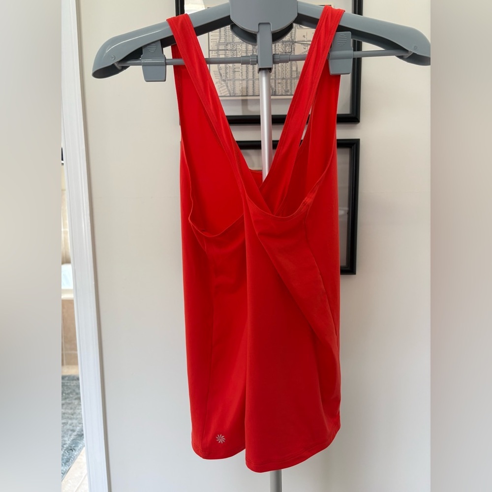 Athleta Red Racerback Tank, Size XS - Picture 3 of 3